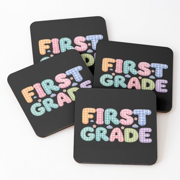 Item preview, First Grade Girl Patchwork – Cute Colorful First Day of School Design designed and sold by PalleteCreation.