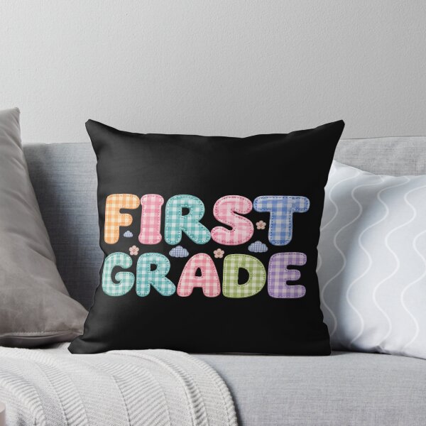 Item preview, First Grade Girl Patchwork – Cute Colorful First Day of School Design designed and sold by PalleteCreation.
