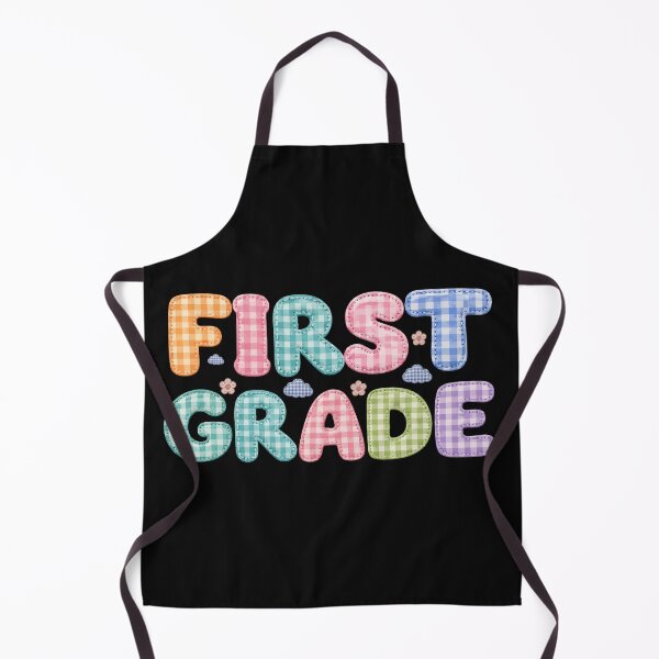 Item preview, First Grade Girl Patchwork – Cute Colorful First Day of School Design designed and sold by PalleteCreation.
