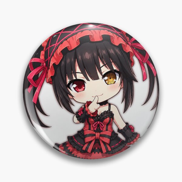 Item preview, Kurumi Tokisaki DATE A LIVE Chibi Crimson Gothic Elegance cute 2d pixel art character design illustration designed and sold by sabartgunpla.