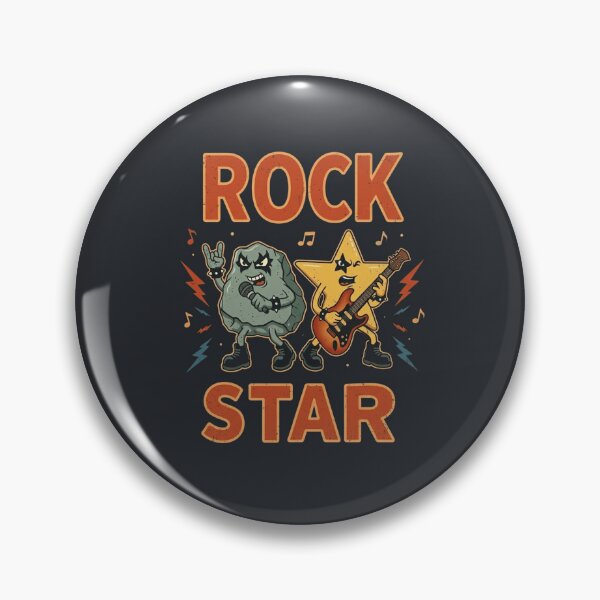 Item preview, Funny Literal Rock Star Vintage Pun designed and sold by Uniquely Worlds.