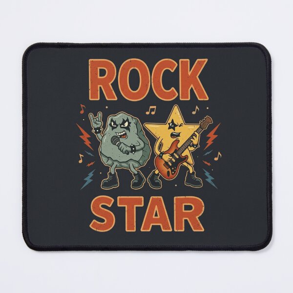 Item preview, Funny Literal Rock Star Vintage Pun designed and sold by Uniquely Worlds.
