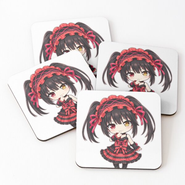 Item preview, Kurumi Tokisaki DATE A LIVE Chibi Crimson Gothic Elegance cute 2d pixel art character design illustration designed and sold by sabartgunpla.