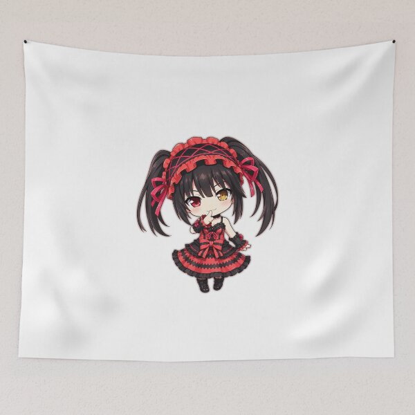 Item preview, Kurumi Tokisaki DATE A LIVE Chibi Crimson Gothic Elegance cute 2d pixel art character design illustration designed and sold by sabartgunpla.