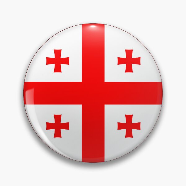 Item preview, Round Georgia Flag Icon | Circular Georgian Flag Button Element designed and sold by NTGUILTY.