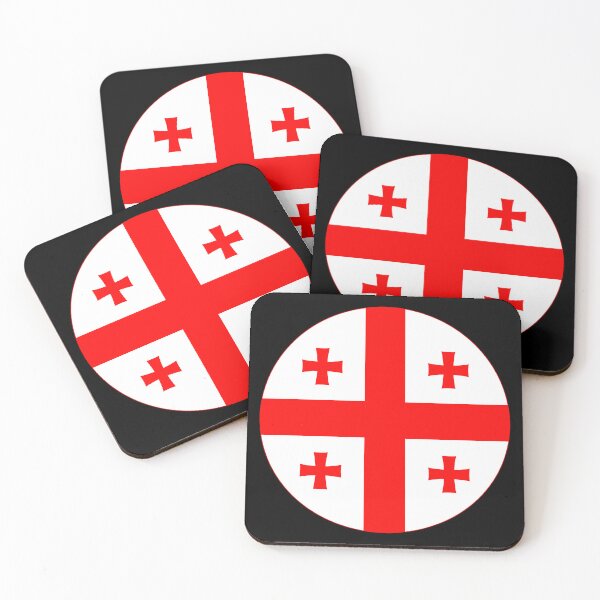Item preview, Round Georgia Flag Icon | Circular Georgian Flag Button Element designed and sold by NTGUILTY.