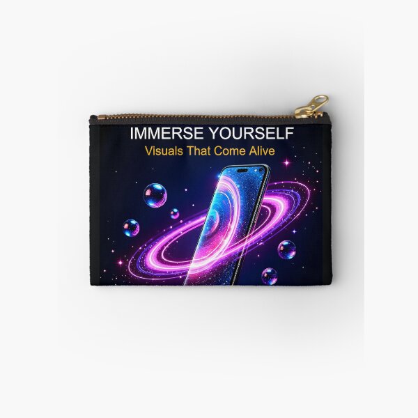Item preview, Immerse Yourself Galaxy Smartphone Poster: 3D Lenticular Light Tech Canvas designed and sold by Creative-RE.