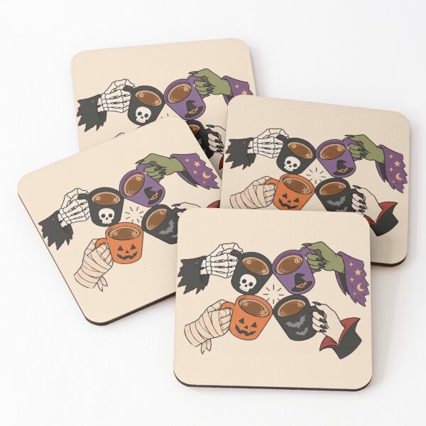 Item preview, Halloween Monster Hands Coffee Cheers designed and sold by LuloCreative.