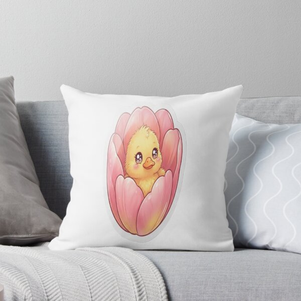Item preview, ?? Cute Duckling in a Pink Flower ?? designed and sold by AdityaShop18.