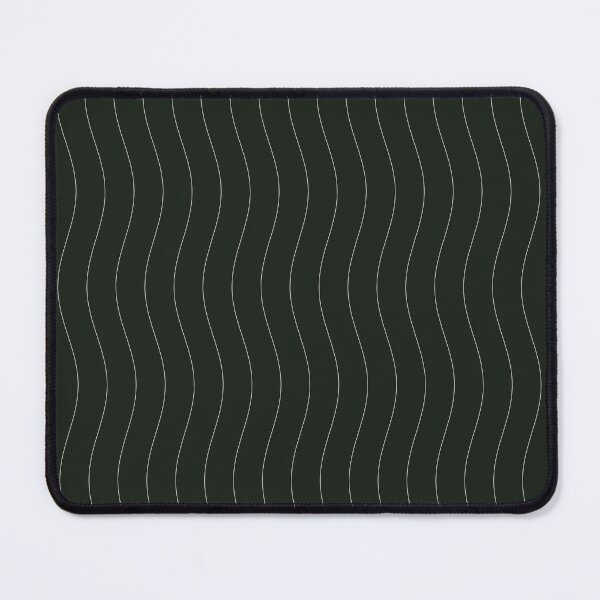 Item preview, Minimalist Dark Green Vertical Wavy Pattern designed and sold by GraphyLab.