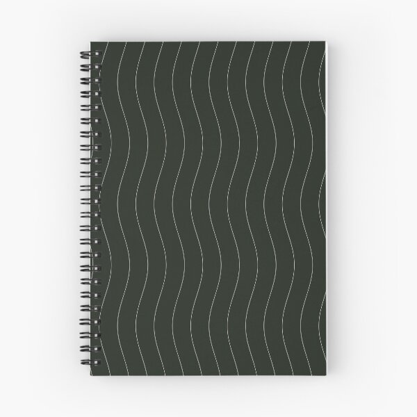 Item preview, Minimalist Dark Green Vertical Wavy Pattern designed and sold by GraphyLab.