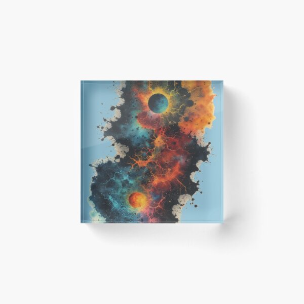 Item preview, A cosmic ballet of colors and worlds designed and sold by Mianku | Für das Leben.