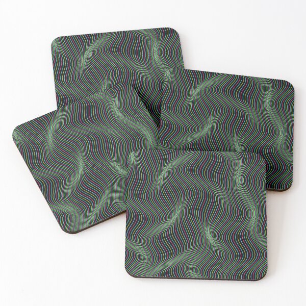Item preview, Abstract Cyberpunk City Neon Wavy Lines Pattern designed and sold by GraphyLab.