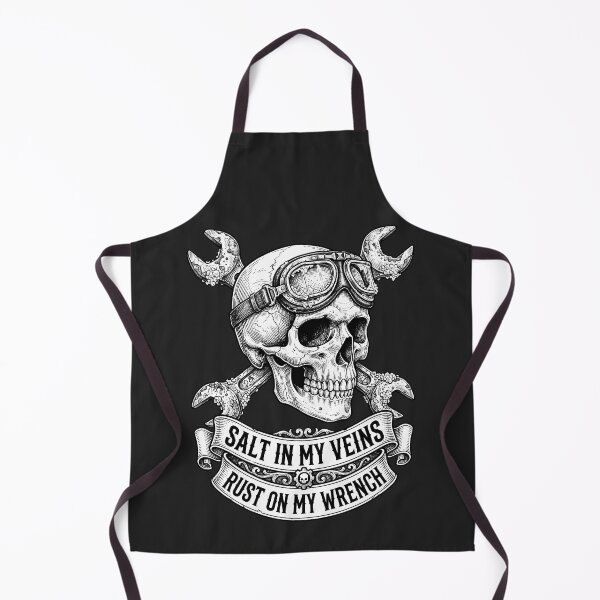 Item preview, Biker Skull Skeleton Motorcycle Mechanic Garage Gear designed and sold by SplashTastic.