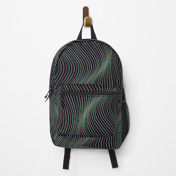 Item preview, Abstract Cyberpunk City Neon Wavy Lines Pattern designed and sold by GraphyLab.