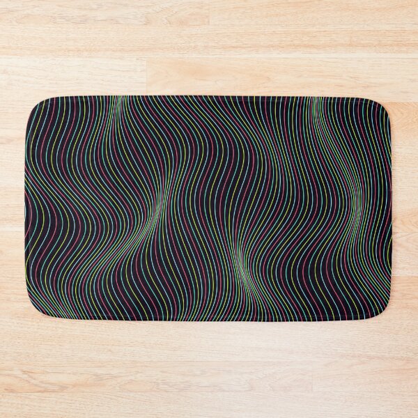 Item preview, Abstract Cyberpunk City Neon Wavy Lines Pattern designed and sold by GraphyLab.
