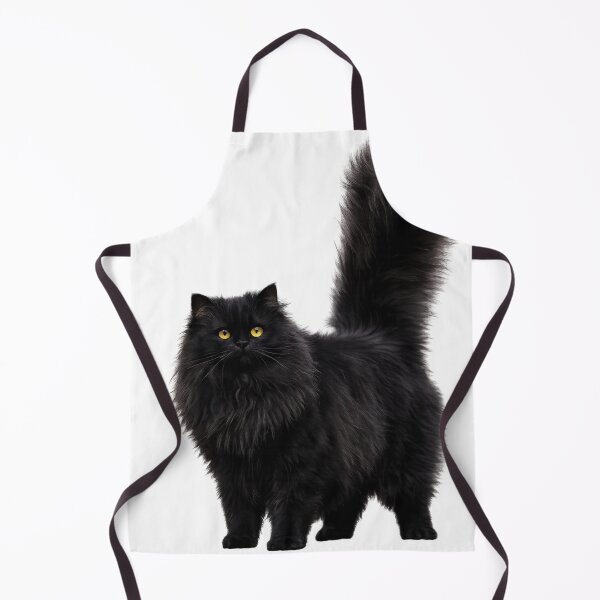 Item preview, Majestic Black Cat with Golden Eyes | Fluffy Black Cat | Cat Lover Gift designed and sold by Skedart.
