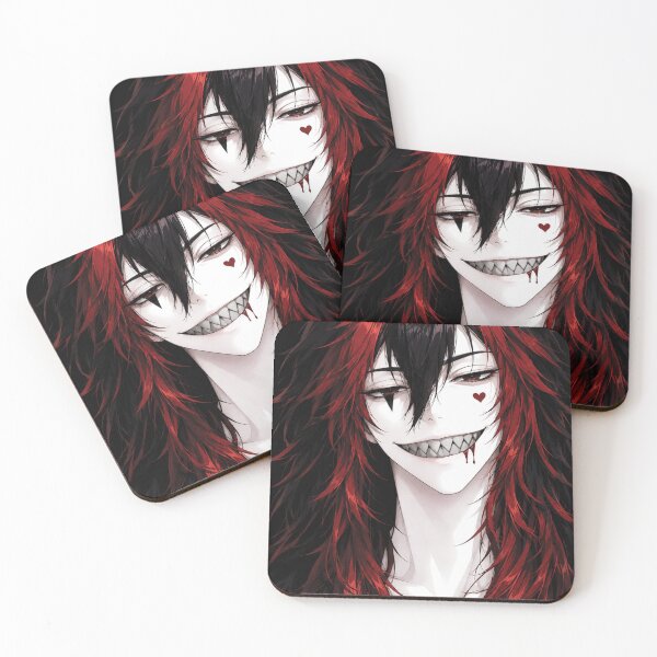 Item preview, Dark Anime Girl – Red & Black Gothic Horror Smile designed and sold by DesingUy.