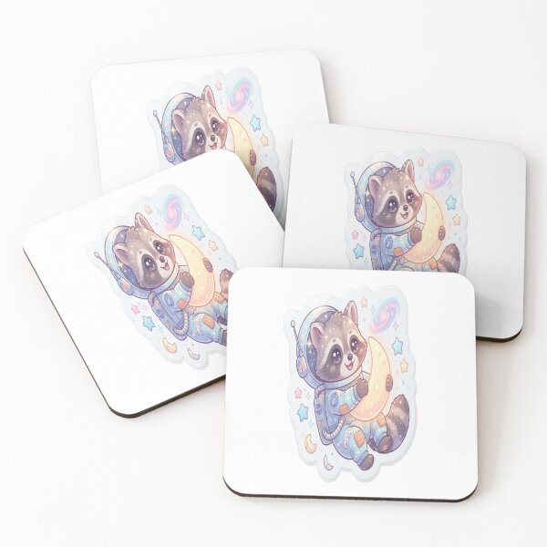 Item preview, ?? Cute Raccoon Space Explorer Sticker ?✨ designed and sold by AdityaShop18.