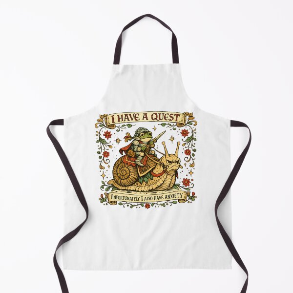 Item preview, I Have a Quest – Medieval Frog Knight Riding a Snail | Funny Marginalia Fantasy designed and sold by Best and Cool.