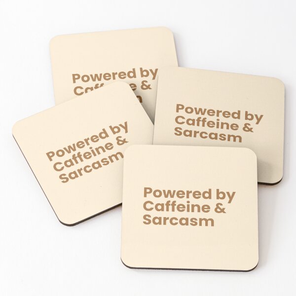 Item preview, Caffeine & Sarcasm designed and sold by SWETA HALDER.