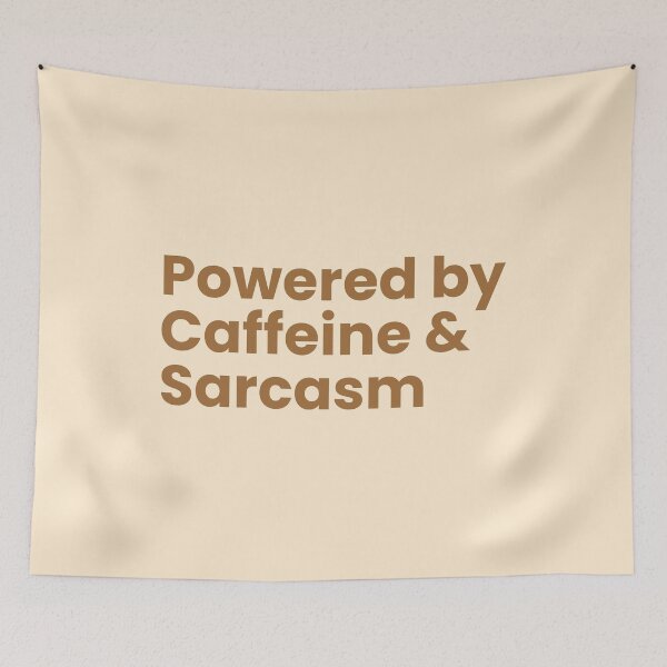 Item preview, Caffeine & Sarcasm designed and sold by SWETA HALDER.
