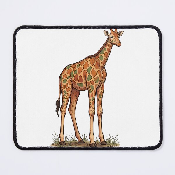 Item preview, Minimalist Colorful Giraffe Vector – "I'm a Tall Guy" Aesthetic Line Art designed and sold by KaleeDesigns.