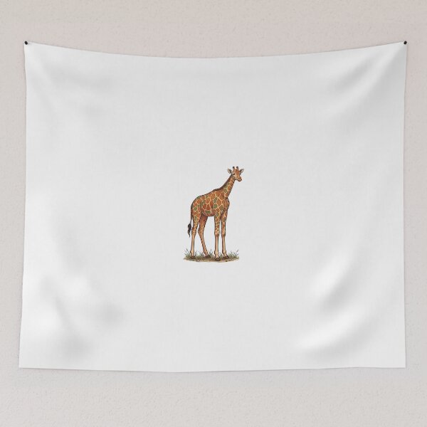 Item preview, Minimalist Colorful Giraffe Vector – "I'm a Tall Guy" Aesthetic Line Art designed and sold by KaleeDesigns.