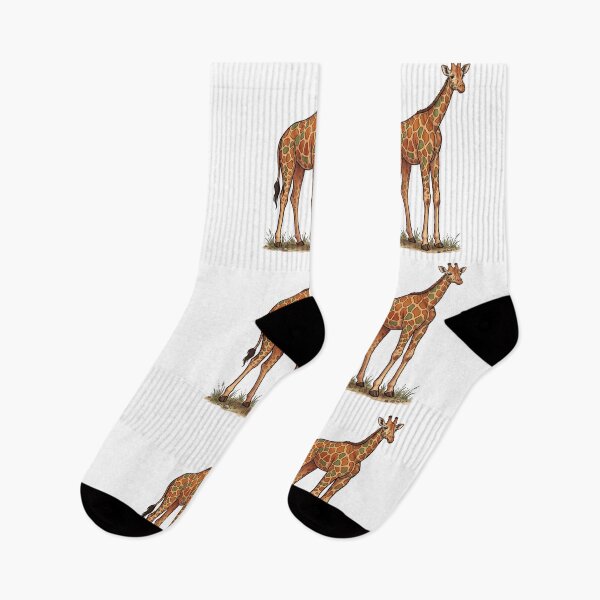 Item preview, Minimalist Colorful Giraffe Vector – "I'm a Tall Guy" Aesthetic Line Art designed and sold by KaleeDesigns.