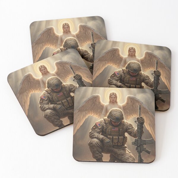 Item preview, Marine with Angel designed and sold by InkShiftLabs.