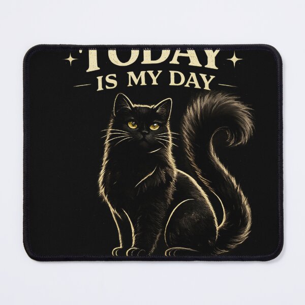 Item preview, Today Is My Day Black Cat | International Cat Day | Cat Lover T-Shirt designed and sold by Skedart.