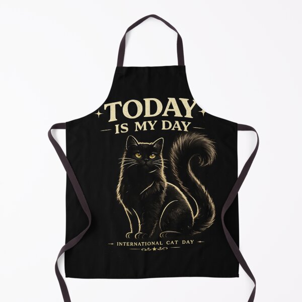 Item preview, Today Is My Day Black Cat | International Cat Day | Cat Lover T-Shirt designed and sold by Skedart.