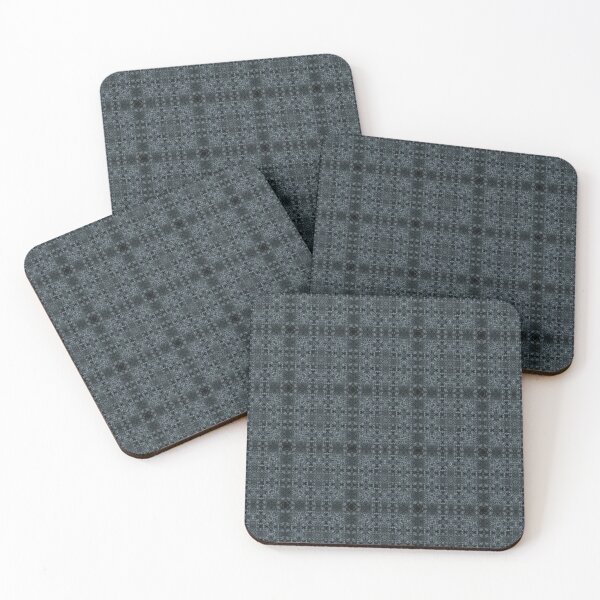 Item preview, Vintage Slate Blue Geometric Grid Pattern designed and sold by Pattern Fusion Creations.