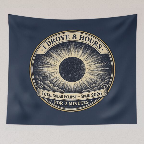 Item preview, I Drove 8 Hours For 2 Minutes Eclipse Spain 2026 designed and sold by CalmCapy Co.