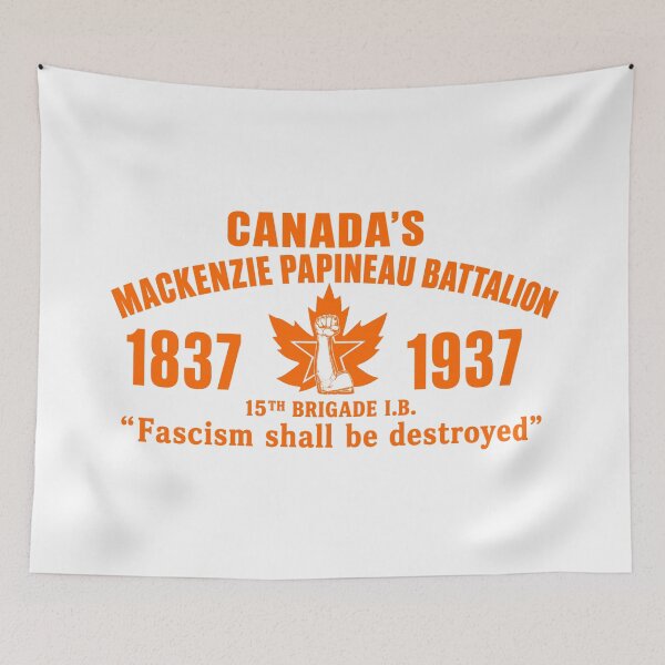 Item preview, Canadas Mackenzie Papineau Battalion Antifascist Commemorative Artwork Print designed and sold by PinUpPizzazz.