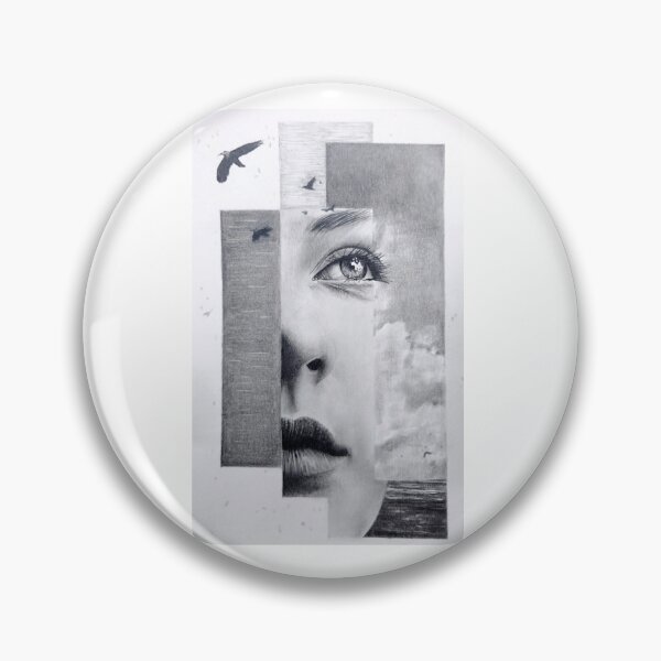 Item preview, Fragments of a Dream - Surreal Pencil Portrait designed and sold by BoyanVBart.