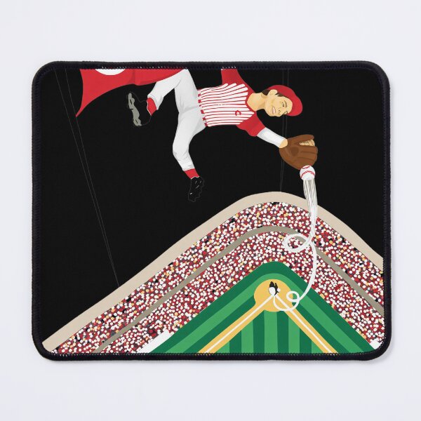 Item preview, Retro Baseball Stadium Player Art designed and sold by Loopdrawings.