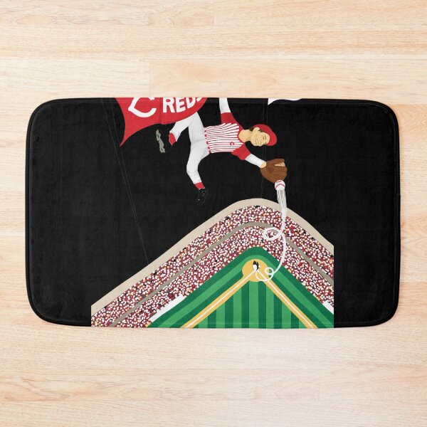 Item preview, Retro Baseball Stadium Player Art designed and sold by Loopdrawings.
