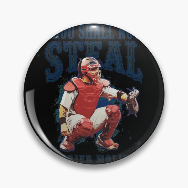 Item preview, Thou Shall Not Steal Yadier Molina Catcher designed and sold by Loopdrawings.