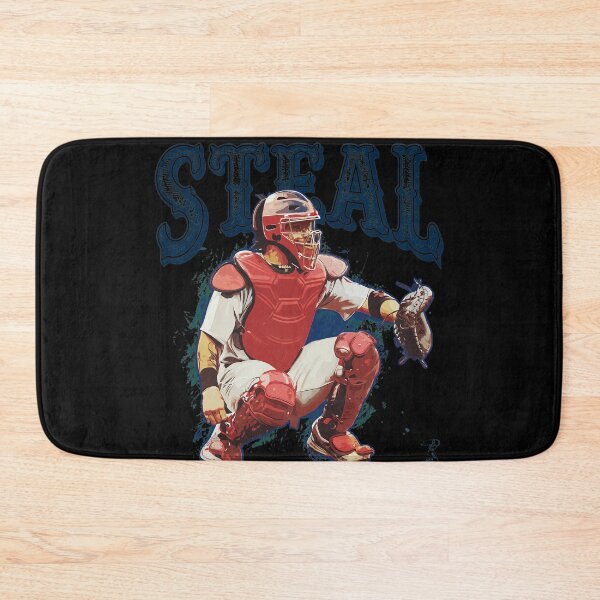 Item preview, Thou Shall Not Steal Yadier Molina Catcher designed and sold by Loopdrawings.