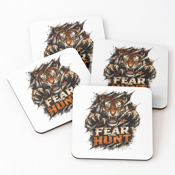 Item preview, Fear the Hunt Fierce Tiger Graphic Wildlife Predator Motivation Design designed and sold by favoprintaart.