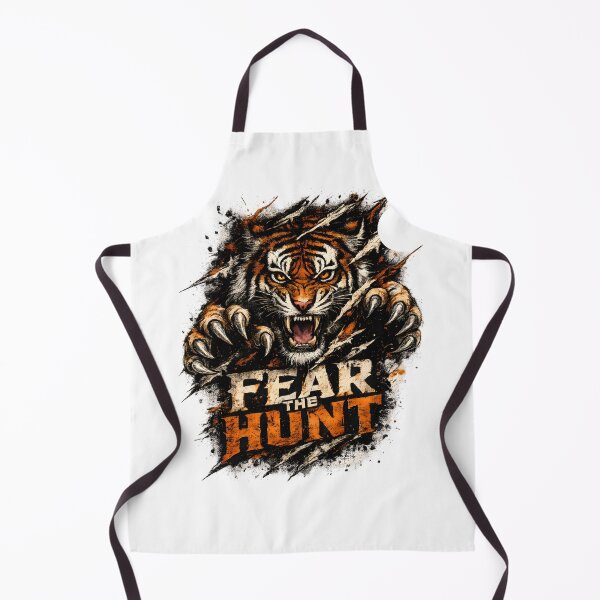 Item preview, Fear the Hunt Fierce Tiger Graphic Wildlife Predator Motivation Design designed and sold by favoprintaart.