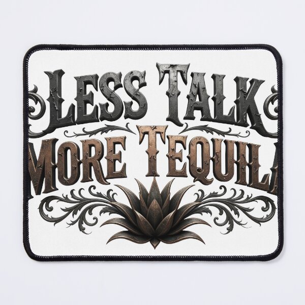 Item preview, Bold LESS TALK MORE TEQUILA designed and sold by dazzlemakers.