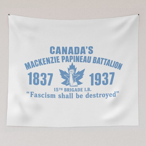 Item preview, Canadas Mackenzie Papineau Battalion Antifascist Commemorative Artwork Print designed and sold by PinUpPizzazz.
