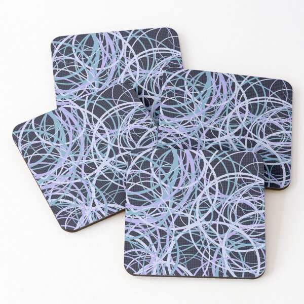 Item preview, Abstract Overlapping Ocean Blue Circles Pattern designed and sold by GraphyLab.