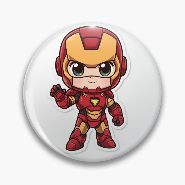 Item preview, Cute Chibi Superhero Robot Armor Illustration designed and sold by DKSH1234.