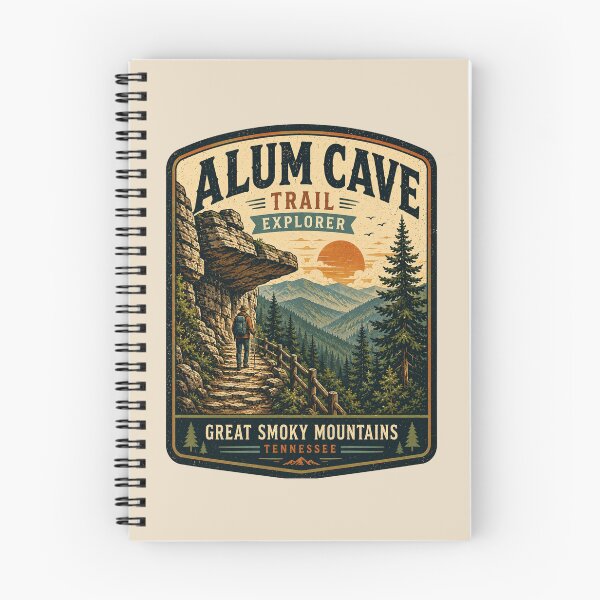 Item preview, Alum Cave Trail Vintage Hiking Emblem – Retro Mountain Adventure Badge designed and sold by Globalcitytees.