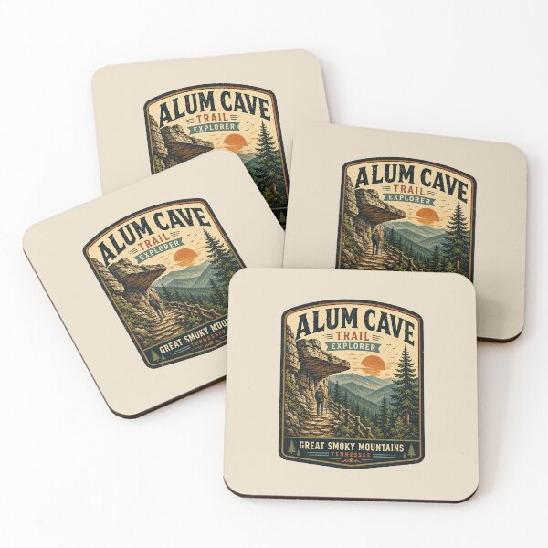 Item preview, Alum Cave Trail Vintage Hiking Emblem – Retro Mountain Adventure Badge designed and sold by Globalcitytees.