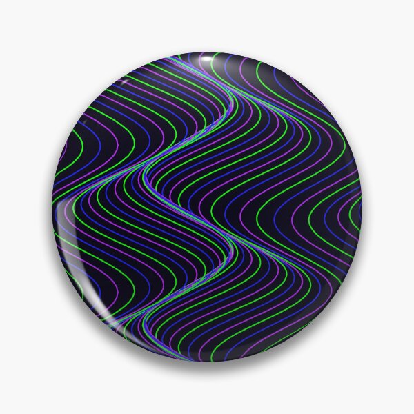 Item preview, Futuristic Neon Green and Purple Wavy Pattern designed and sold by GraphyLab.