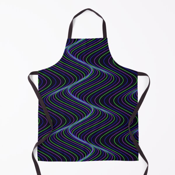 Item preview, Futuristic Neon Green and Purple Wavy Pattern designed and sold by GraphyLab.